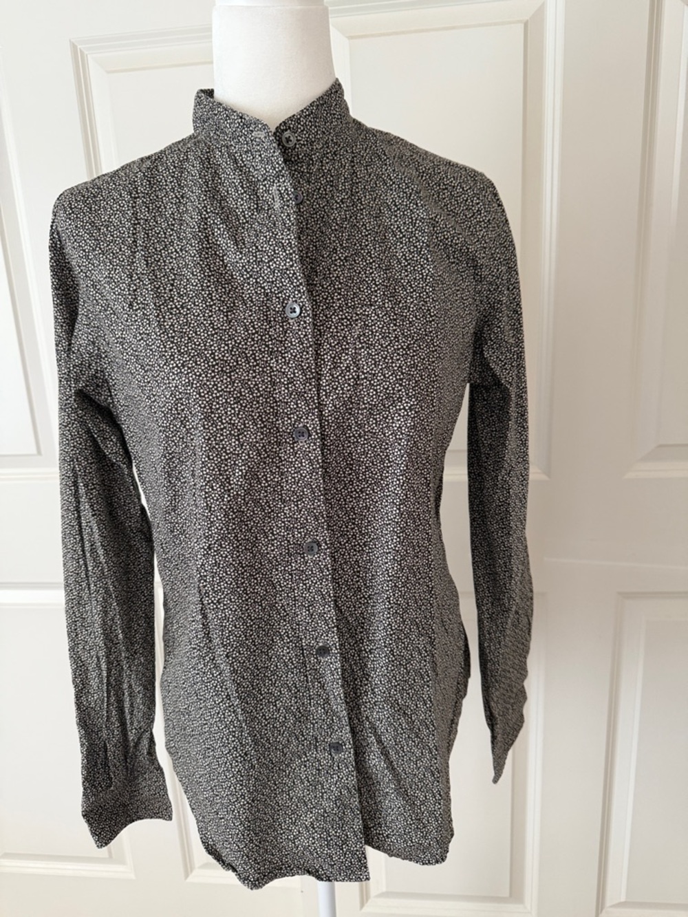Filson Black and White Dot-Print Button Shirt